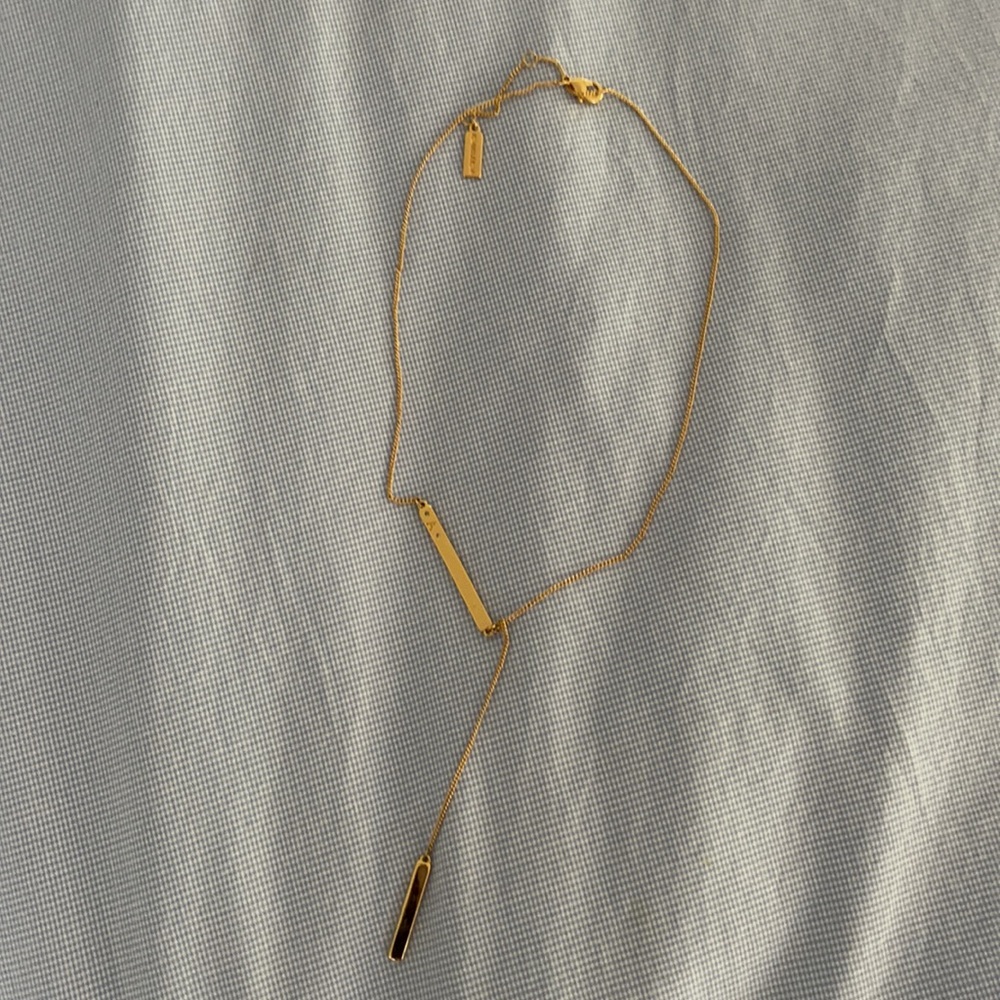 Baublebar Letter A Lariat Necklace